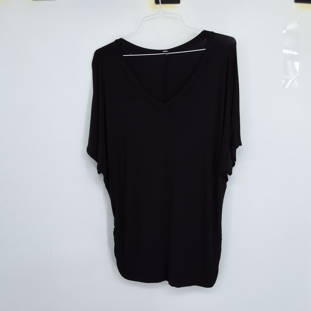 Made By Johnny Xxl Black V-Neck Women's Tee